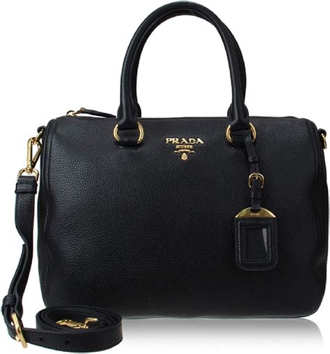 prada vitello phenix bauletto nero|Prada Bauletto Women's Black Nero Vitello Phenix Handbag .